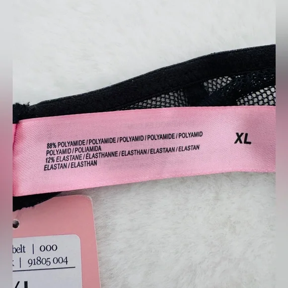 Hunkemöller Black Lace Garter Belt, Size XL - NWT - Picture 6 of 7